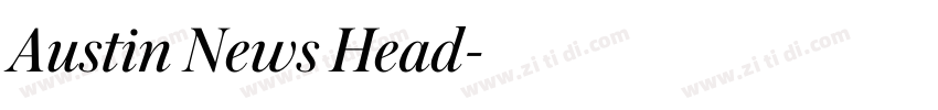 Austin News Head字体转换 Austin News Head字体转换